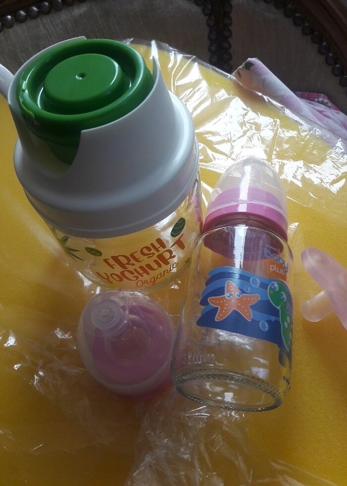 Cam biberon 125ml+yedek uç+yogurt mayalama kabı - Görsel 2