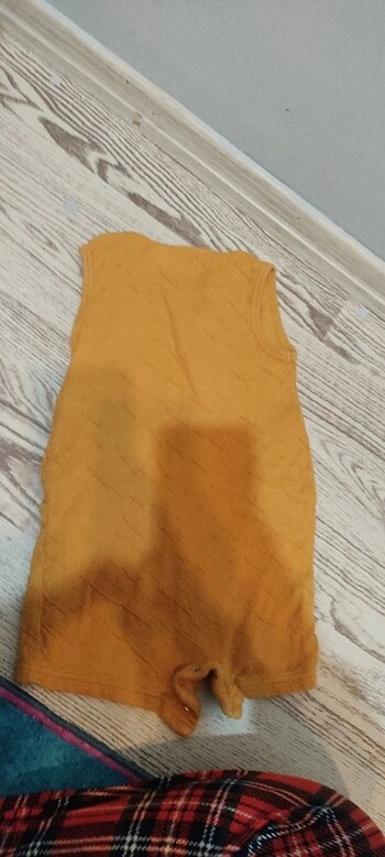 1 Yaş Beden altın Renk 12-18 ay bebek tulum kusursuz