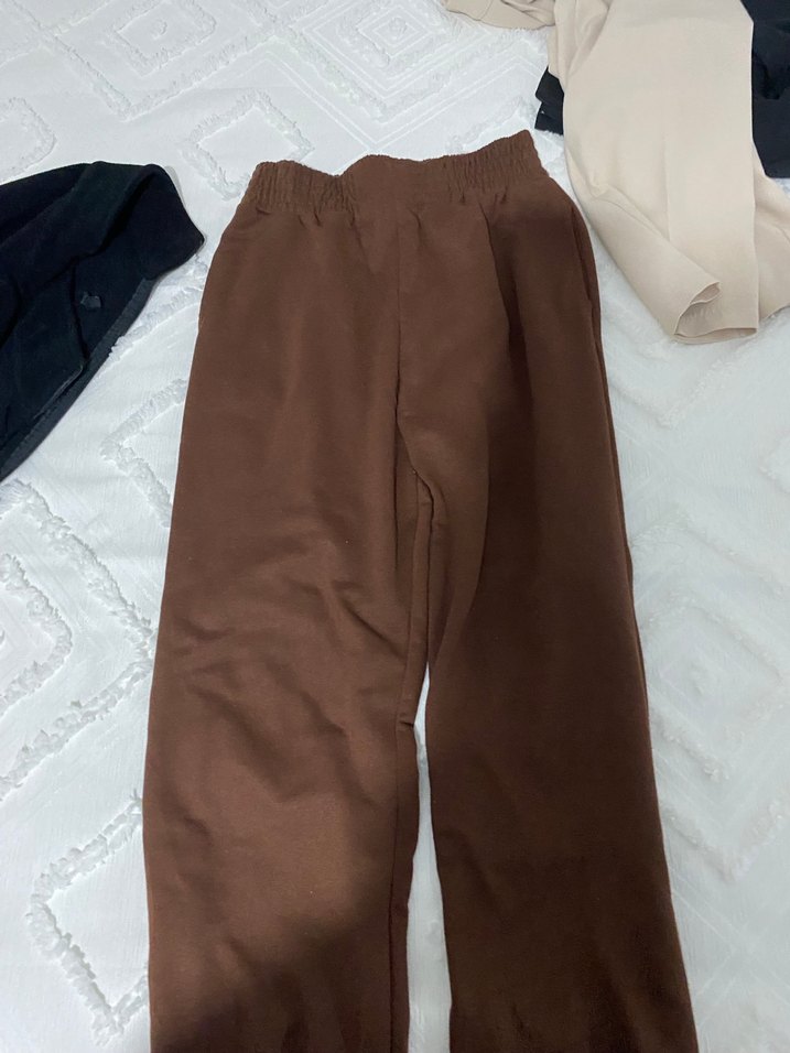 Kahverengi Kadın Rahat Eşofman - Görsel 2