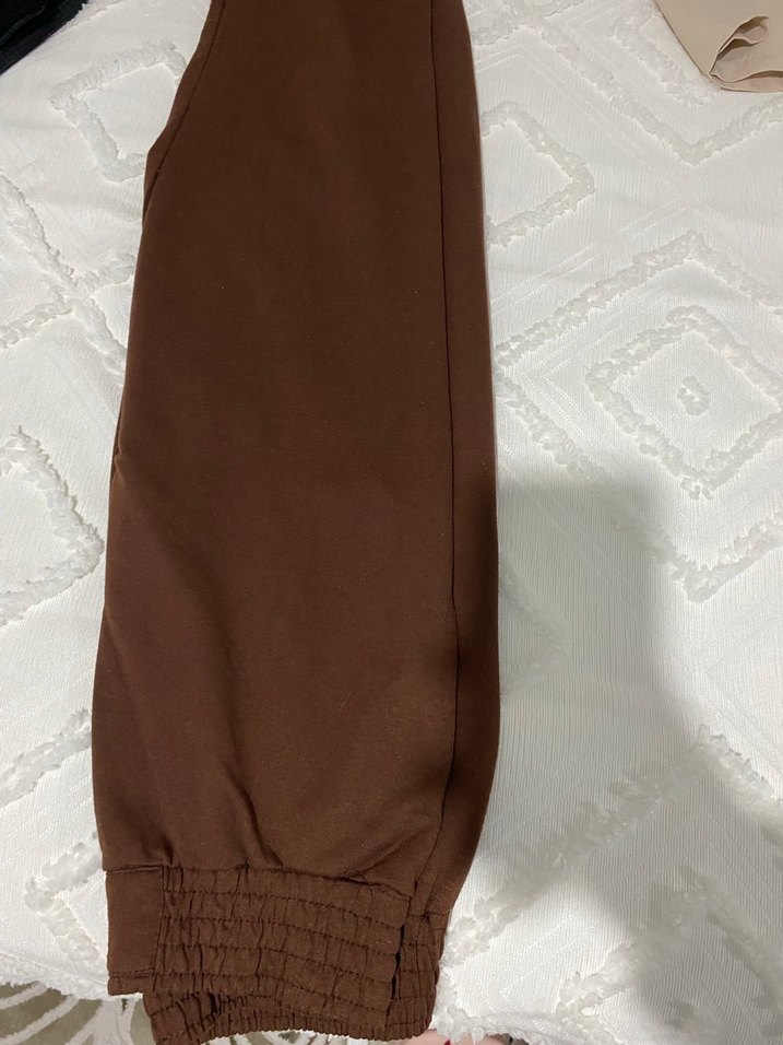 Kahverengi Kadın Rahat Eşofman - Görsel 3