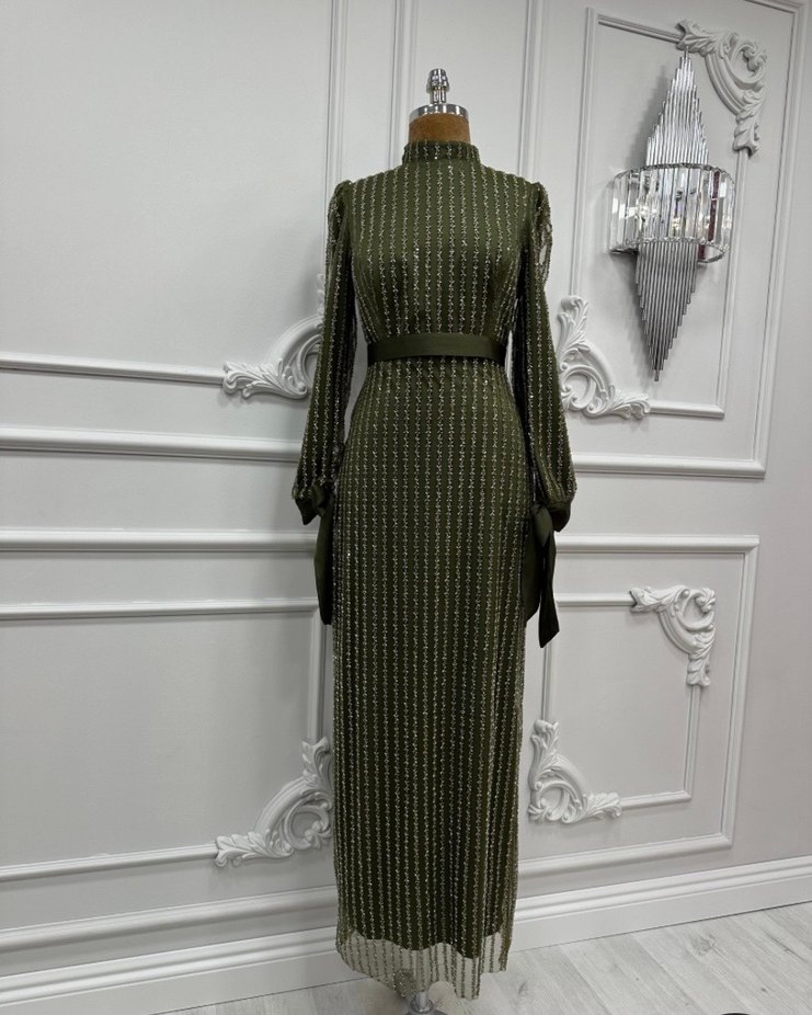 Kiralık abiye şal dahildir 4.fotoğraftan bana ulaşabilirsiniz:) - Görsel 3