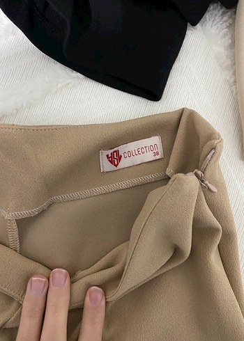 Bej Kadın Pantolon - Görsel 3