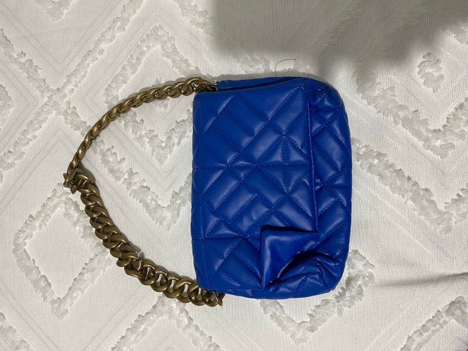 Zincir Detaylı Mavi çanta - Görsel 4