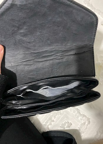 Siyah Deri Kadın Omuz Çantası - Görsel 3