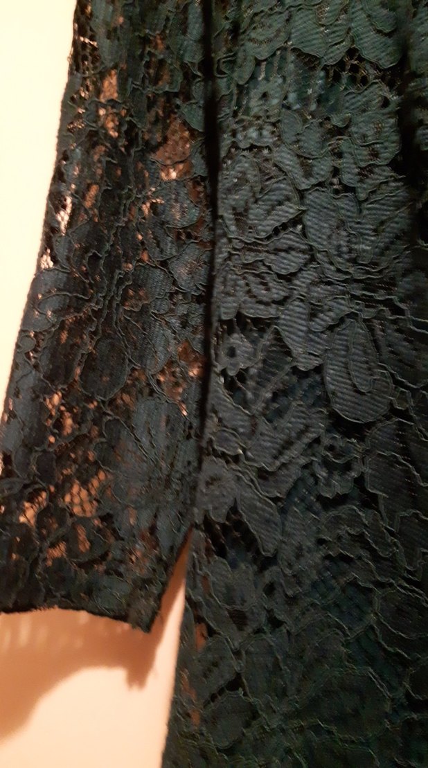 zümrüt yeşili şık kısa abiye - Görsel 3