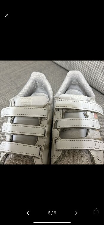 27 Beden beyaz Renk Adidas spor ayakkabı
