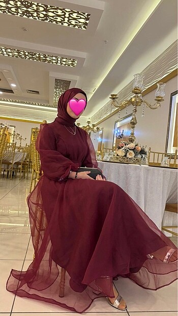 Diğer bordo prenses abiye