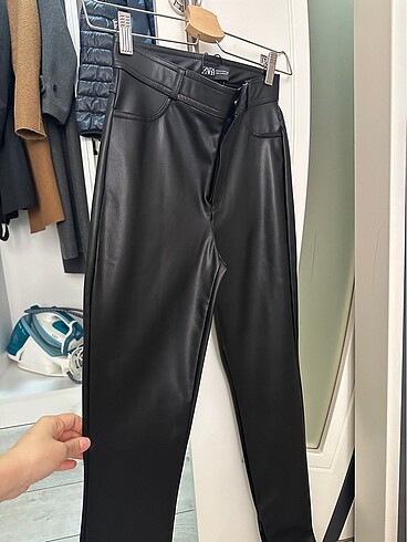 xs Beden siyah Renk Zara deri tayt