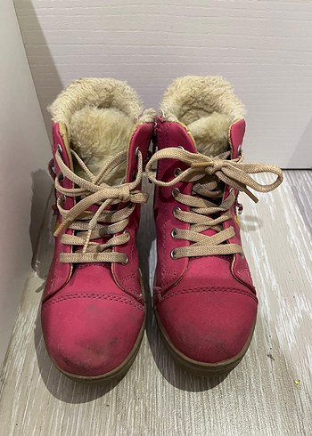 Kız Çocuk Pembe Nakışlı Lastikli Bot - Görsel 2