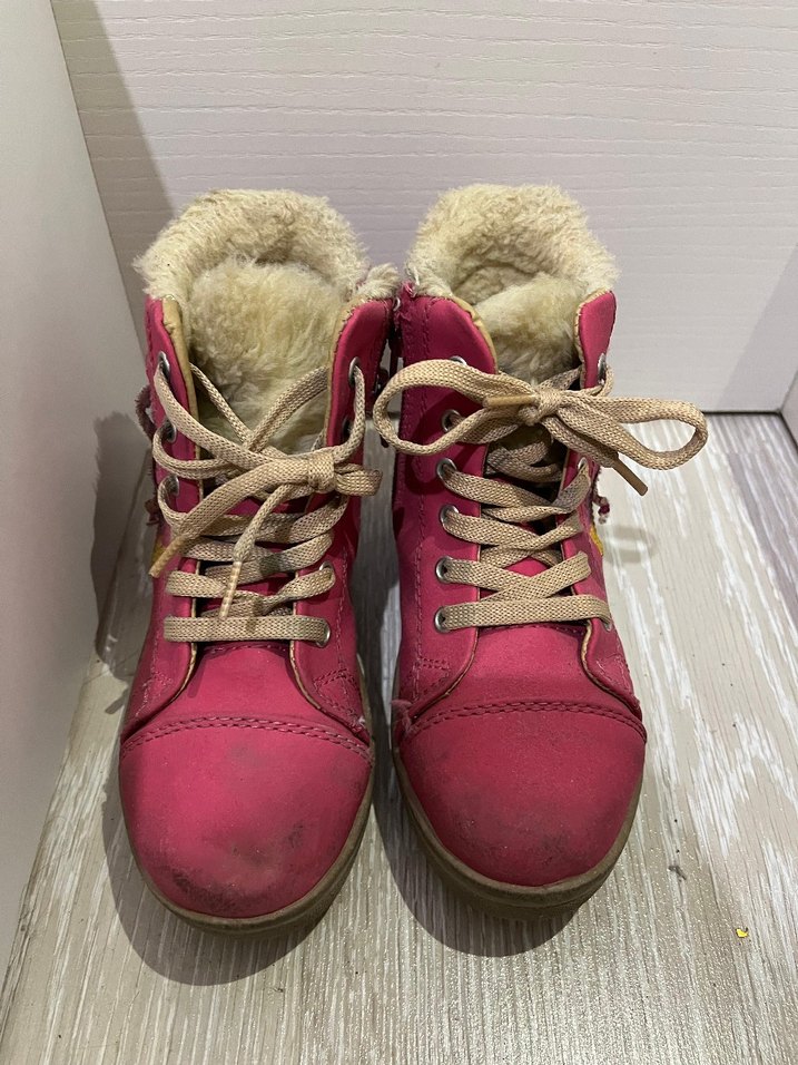 Kız Çocuk Pembe Nakışlı Lastikli Bot - Görsel 2