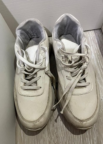 Beyaz Unisexs Sneakers  Topuklu - Görsel 2