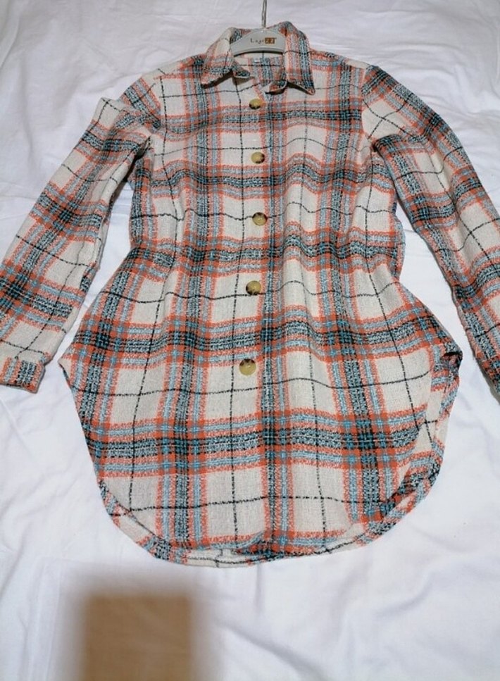 Kadın Çok Renkli Ekose Uzun Kollu Gömlek - Görsel 5