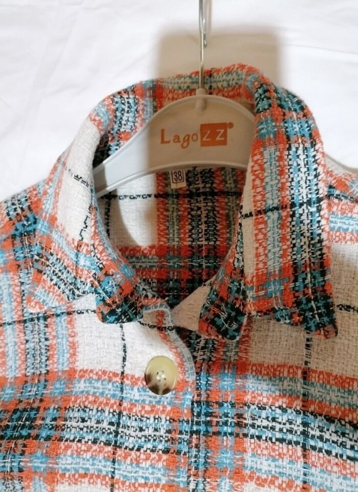 Kadın Çok Renkli Ekose Uzun Kollu Gömlek - Görsel 4