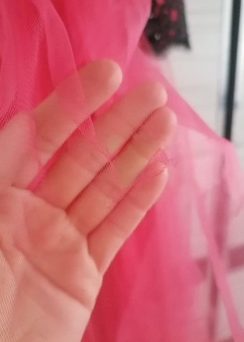 Dantelli Pembe Abiye Elbise - Görsel 8