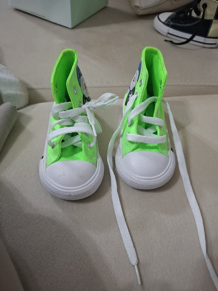 Converse Neon Yeşil Spor Ayakkabı - Görsel 3