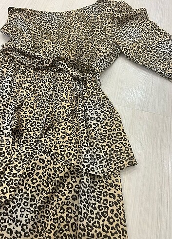 Quzu Leopar elbise