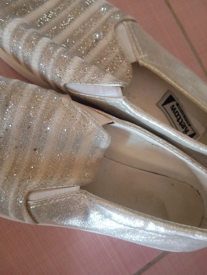 Beyaz Parlak Simli Kız Günlük 40 numara - Görsel 4