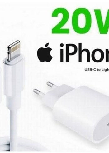 Apple 20W USB-C - Lightning Şarj Cihazı Beyaz Set