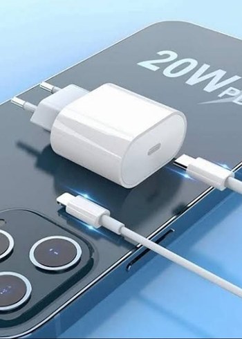 Apple 20W USB-C - Lightning Şarj Cihazı Beyaz Set - Görsel 2
