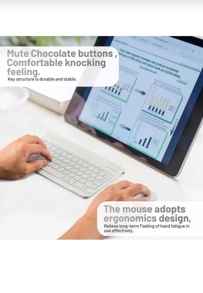 Kablosuz Bluetooth Klavye ve Mouse Seti - Görsel 3