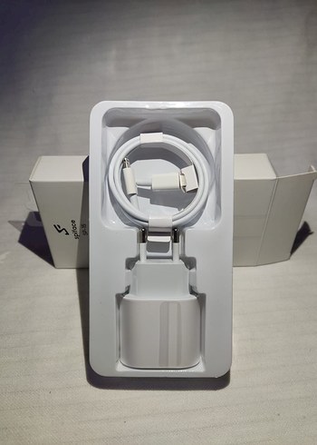 iPhone Beyaz Şarj Adaptörü ve Kablo 20w lightning uclu - Görsel 5