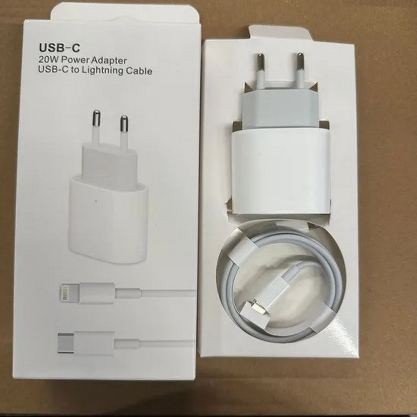 iPhone Beyaz Şarj Adaptörü ve Kablo 20w lightning uclu - Görsel 2