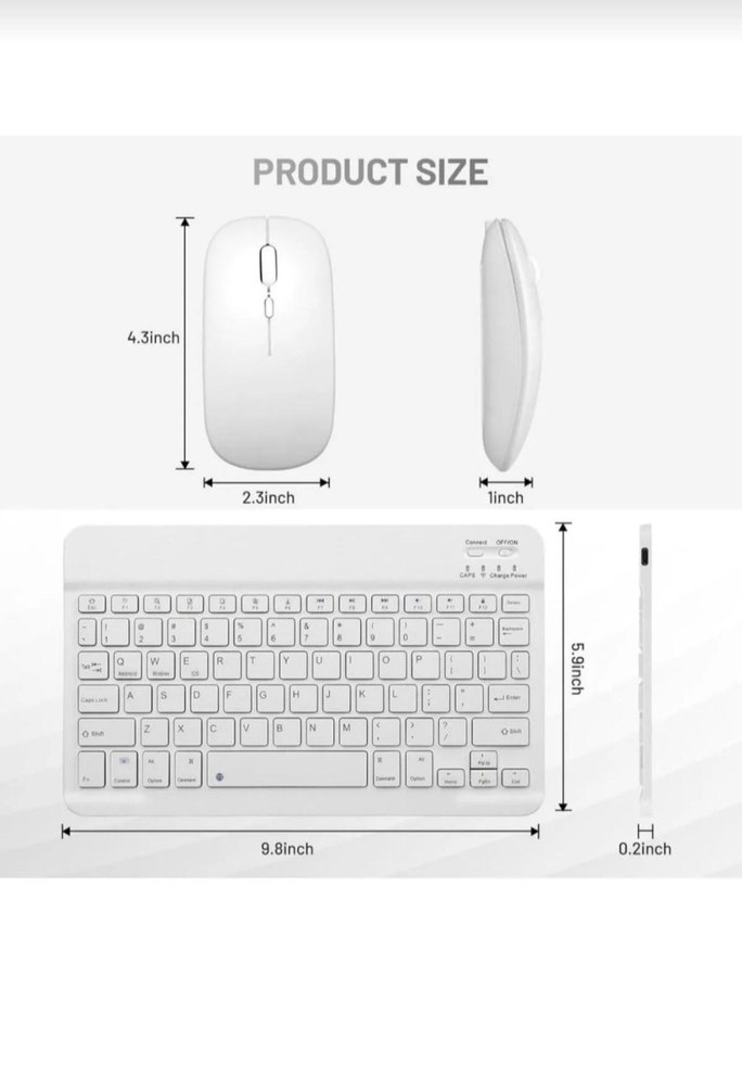 Kablosuz Bluetooth Klavye ve Mouse Seti - Görsel 3