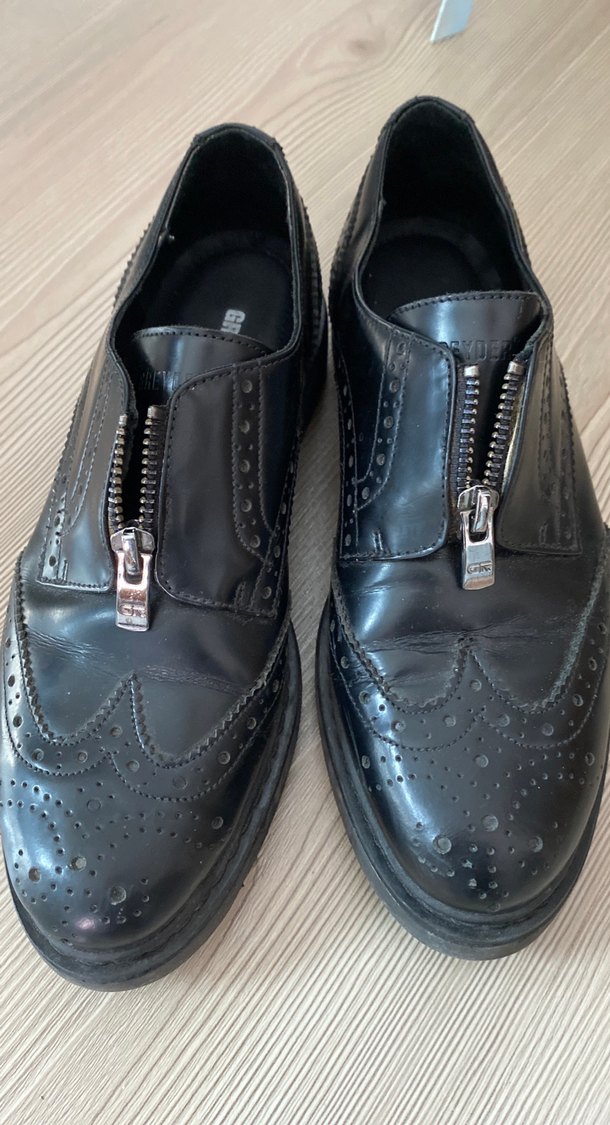 Kemerli Siyah Deri Kadın Klasik Ayakkabı - Görsel 5