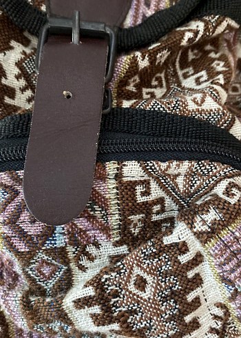 Bohem Tarzı Kemer Tokalı Sırt Çantası - Görsel 5