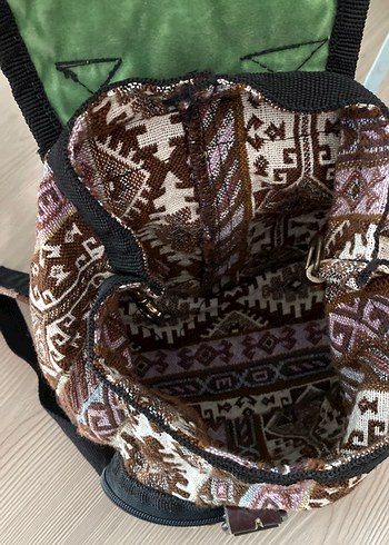 Bohem Tarzı Kemer Tokalı Sırt Çantası - Görsel 6