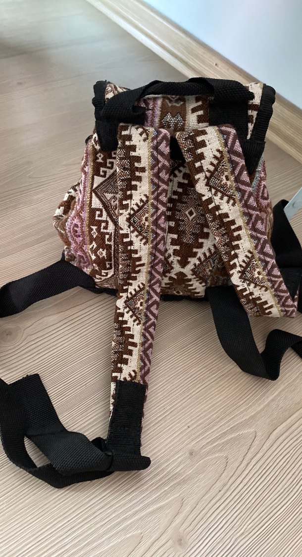 Bohem Tarzı Kemer Tokalı Sırt Çantası - Görsel 3