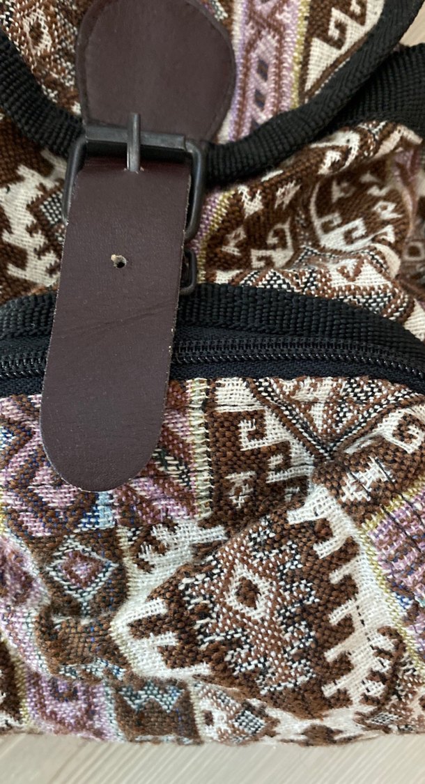 Bohem Tarzı Kemer Tokalı Sırt Çantası - Görsel 5