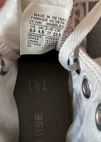 Pembe Gri Desenli Yüksek Topuklu Kadın Spor Ayakkabı - Görsel 6