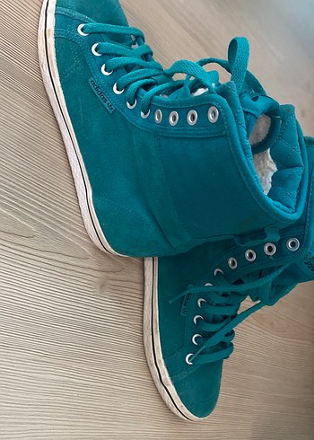 Adidas Adidas Turkuaz Süet Bağcıklı Kadın Spor Ayakkabı
