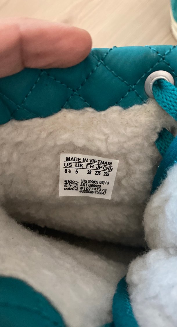 Adidas Turkuaz Süet Bağcıklı Kadın Spor Ayakkabı - Görsel 5