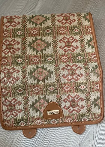 Bohem Etnik Desenli Kahverengi Kadın Çanta - Görsel 5