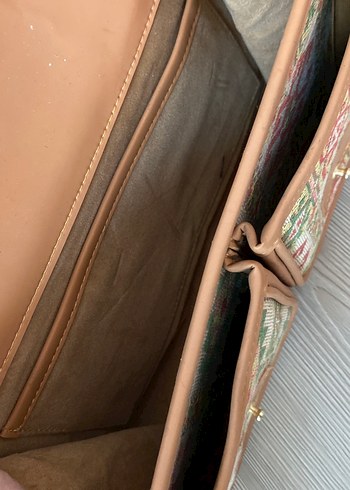 Bohem Etnik Desenli Kahverengi Kadın Çanta - Görsel 6