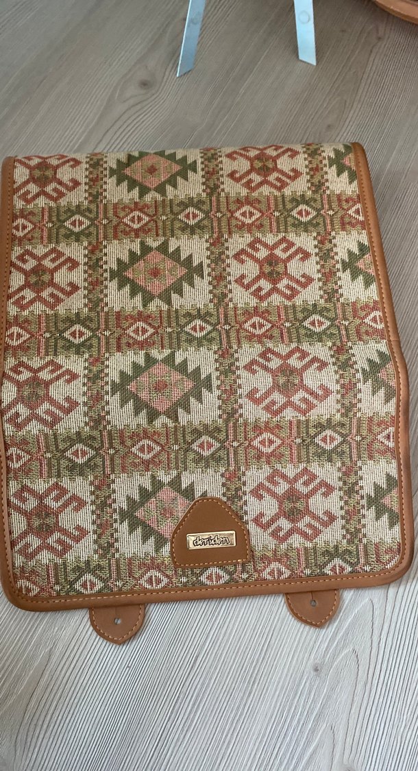 Bohem Etnik Desenli Kahverengi Kadın Çanta - Görsel 5