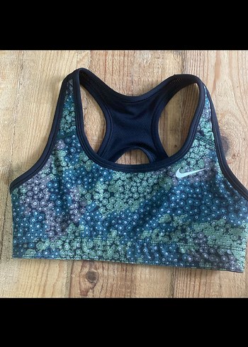 Nike Baskılı Yeşil Spor Büstiyer - Görsel 2