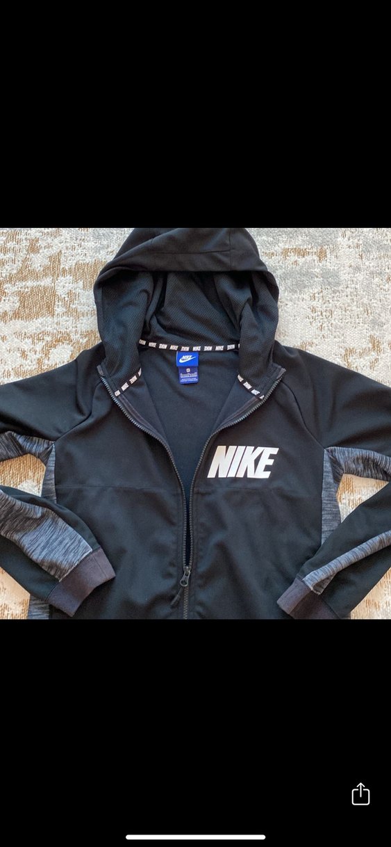 Erkek Siyah Fermuarlı Spor Sweatshirt - Görsel 3