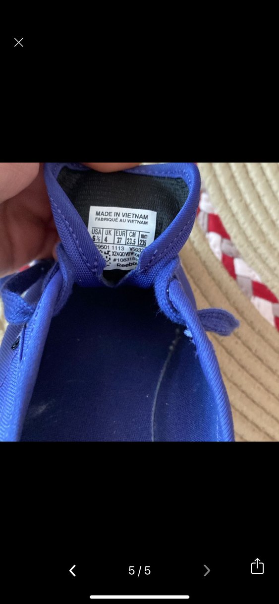 Mavi Reebok Kadın Spor Ayakkabı - Görsel 5