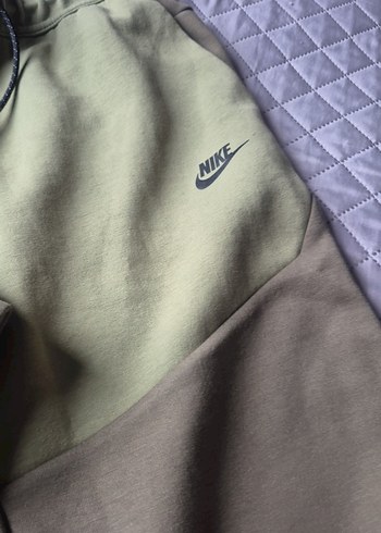 m Beden Nike Yeşil Gri Fermuarlı Erkek Eşofman Altı