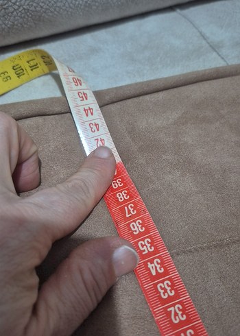 Bej Süet Kadın Pantolon - Görsel 5