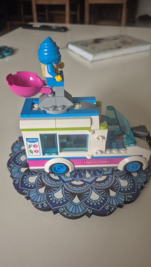 Turkuaz Lego Mini Araç Figürlü - Görsel 2