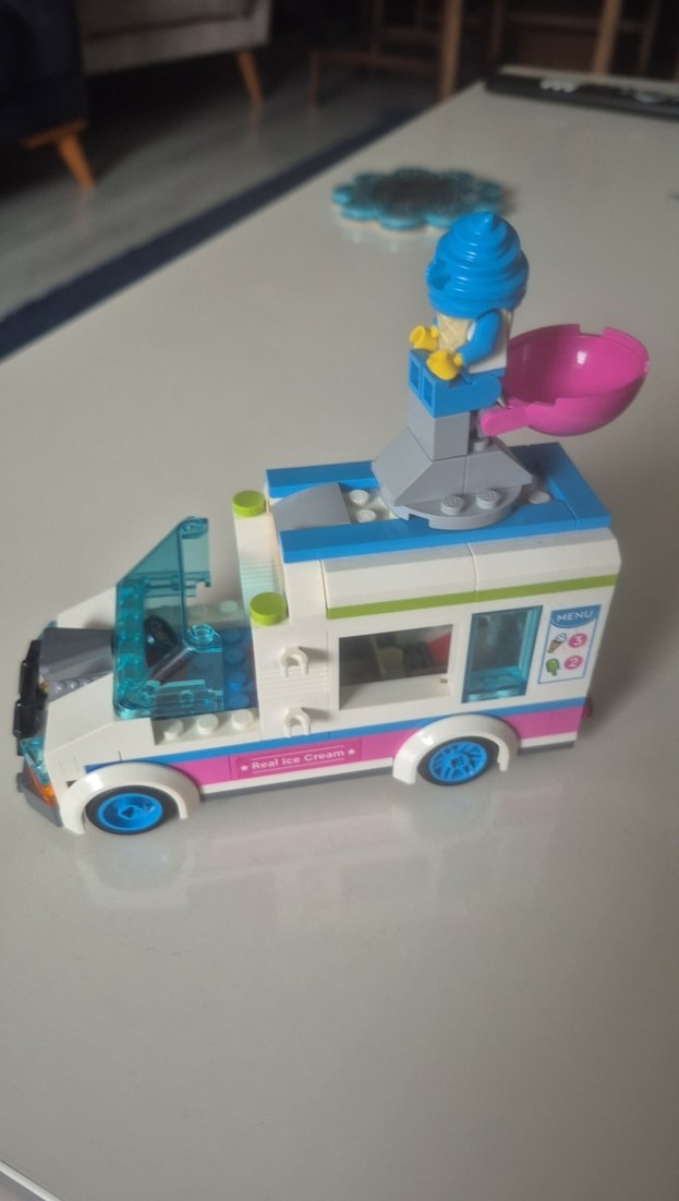 Turkuaz Lego Mini Araç Figürlü - Görsel 3