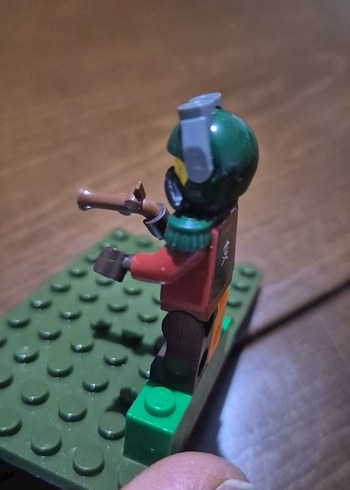 Lego Mini Figür - Haki Renkli - Görsel 3