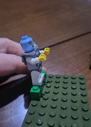 Gri Lego Kuş Figürlü Minifigür - Görsel 3