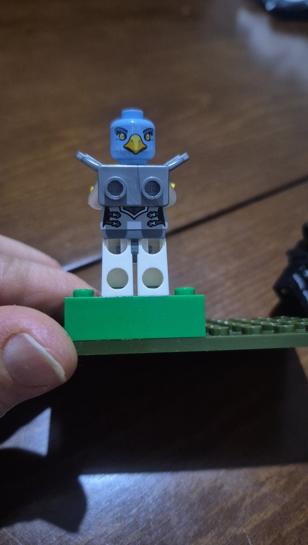 Gri Lego Kuş Figürlü Minifigür - Görsel 2