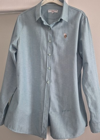 U.S. Polo Assn. kadın açık yeşil gömlek
