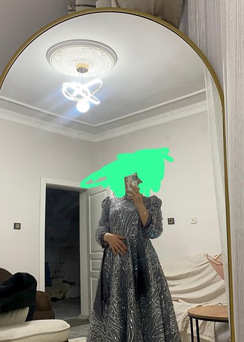 Uzun Gri Yılan Desenli Drapeli
Nişan abiye düğün abiye - Görsel 5